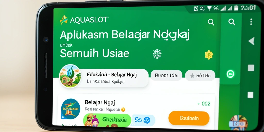 Antarmuka AQUASLOT yang menarik dan interaktif untuk Belajar Ngaji.