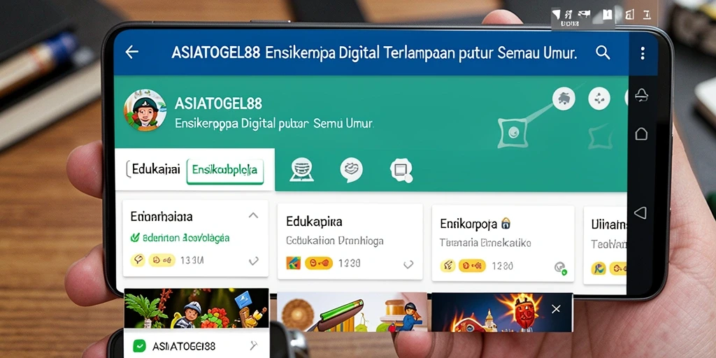 Tampilan antarmuka ASIATOGEL88 yang modern dan edukatif.