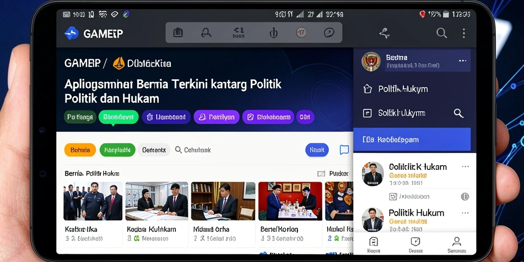 Tampilan antarmuka GAMERP yang informatif dan user-friendly.