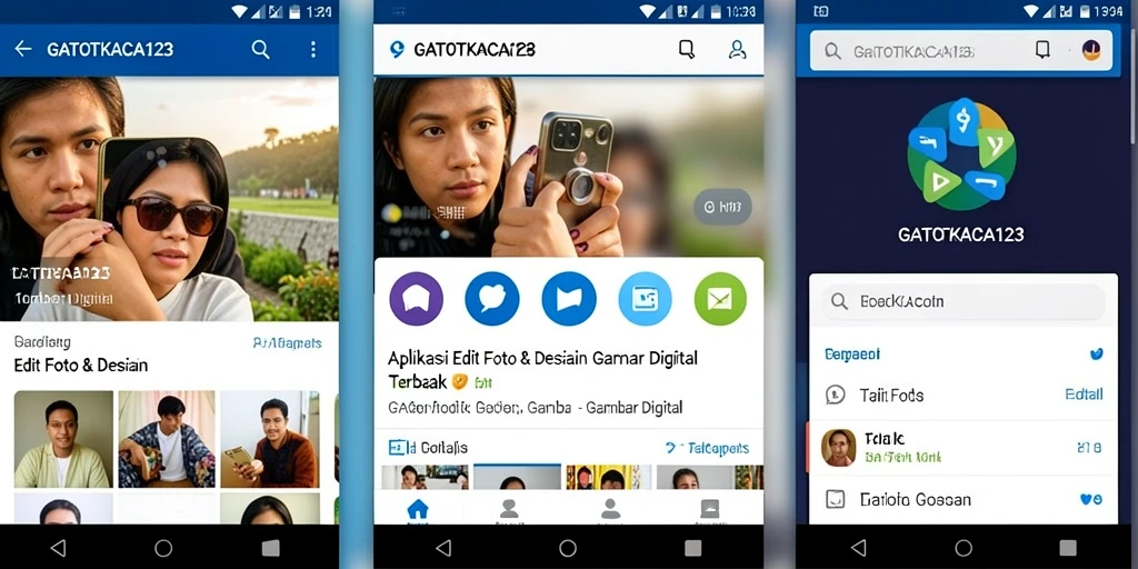Tampilan antarmuka sederhana dan intuitif dari GATOTKACA123.