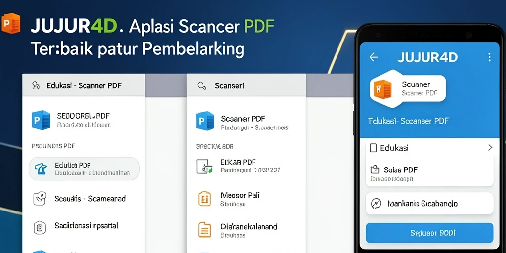 Antarmuka JUJUR4D yang intuitif untuk memindai dokumen PDF.