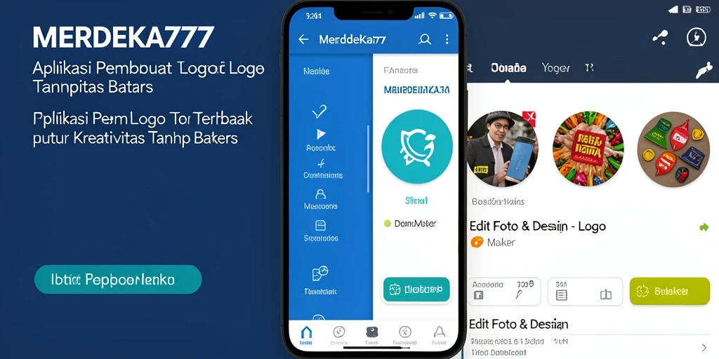 Tampilan antarmuka MERDEKA777 untuk pembuat logo yang user-friendly.