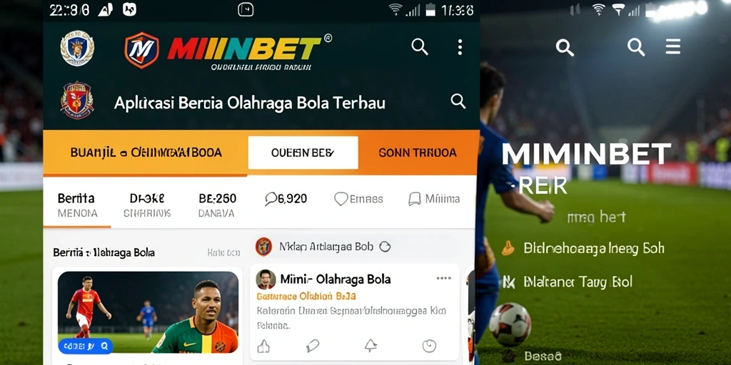 Tampilan antarmuka aplikasi MIMINBET yang menarik dan informatif.