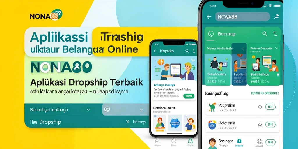 Antarmuka intuitif NONA88 untuk aplikasi Dropship.