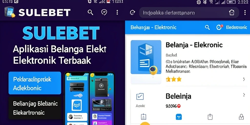 Tampilan antarmuka pengguna aplikasi SULEBET yang modern dan fungsional.