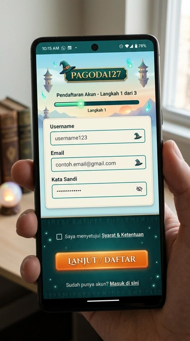 Cara Mudah Registrasi Akun pagoda127